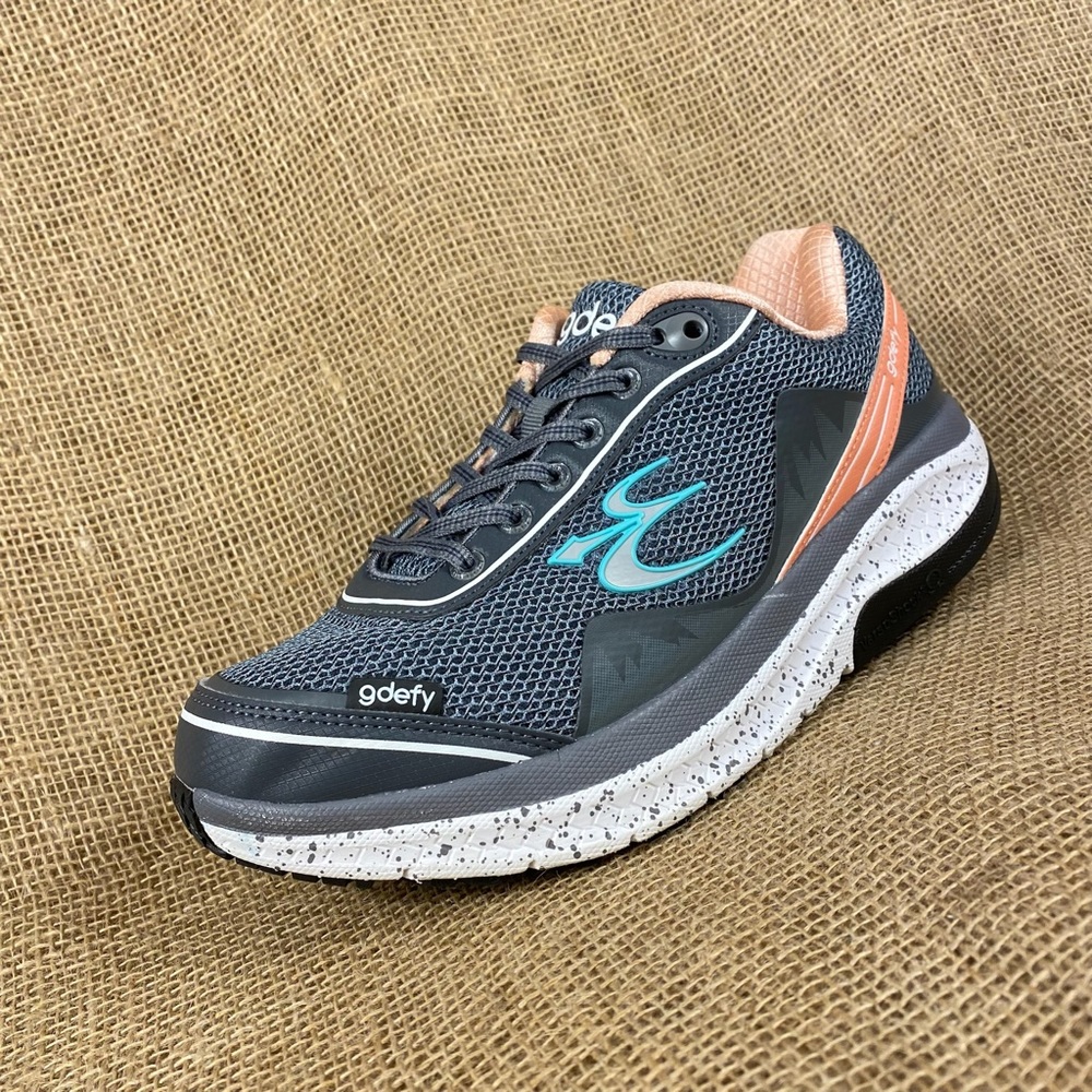 Gravity Defyer GDefy Women’s Walking Shoes Gray Teal Orthotic Size 8.5